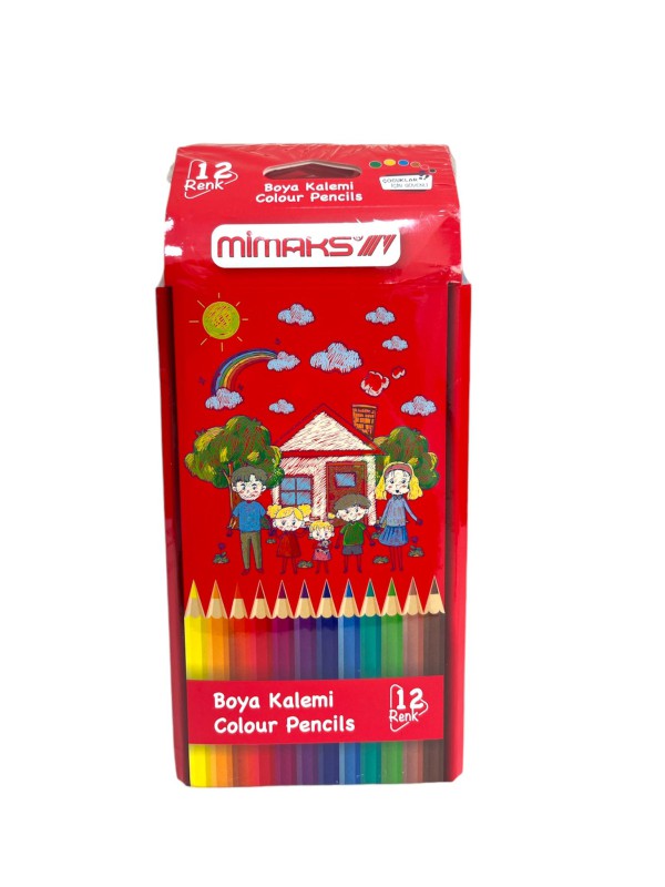 MİMAKS RKT-12  TAMBOY 12Lİ KURU BOYA  *12