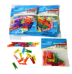 ALSA RENKLİ MANDAL 2,5CM 12'Lİ