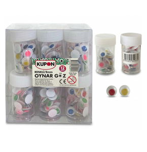 KUPON KOG-307 OYNAR GÖZ RENKLİ 8MM 12'Lİ *48