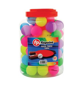 FİXPOİNT P-2883 PİNPON TOPU RENKLİ 60'LI