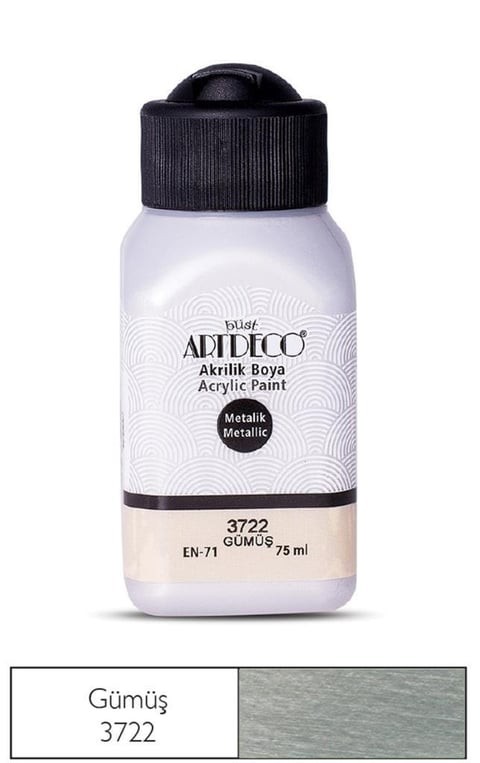 ARTDECO 3722 AKRİLİK BOYA 75ML GÜMÜŞ > ARTDECO 3722 AKRİLİK BOYA 75ML GÜMÜŞ >