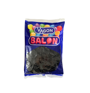 VAGON 8017 SİYAH BALON 100'LÜ *30