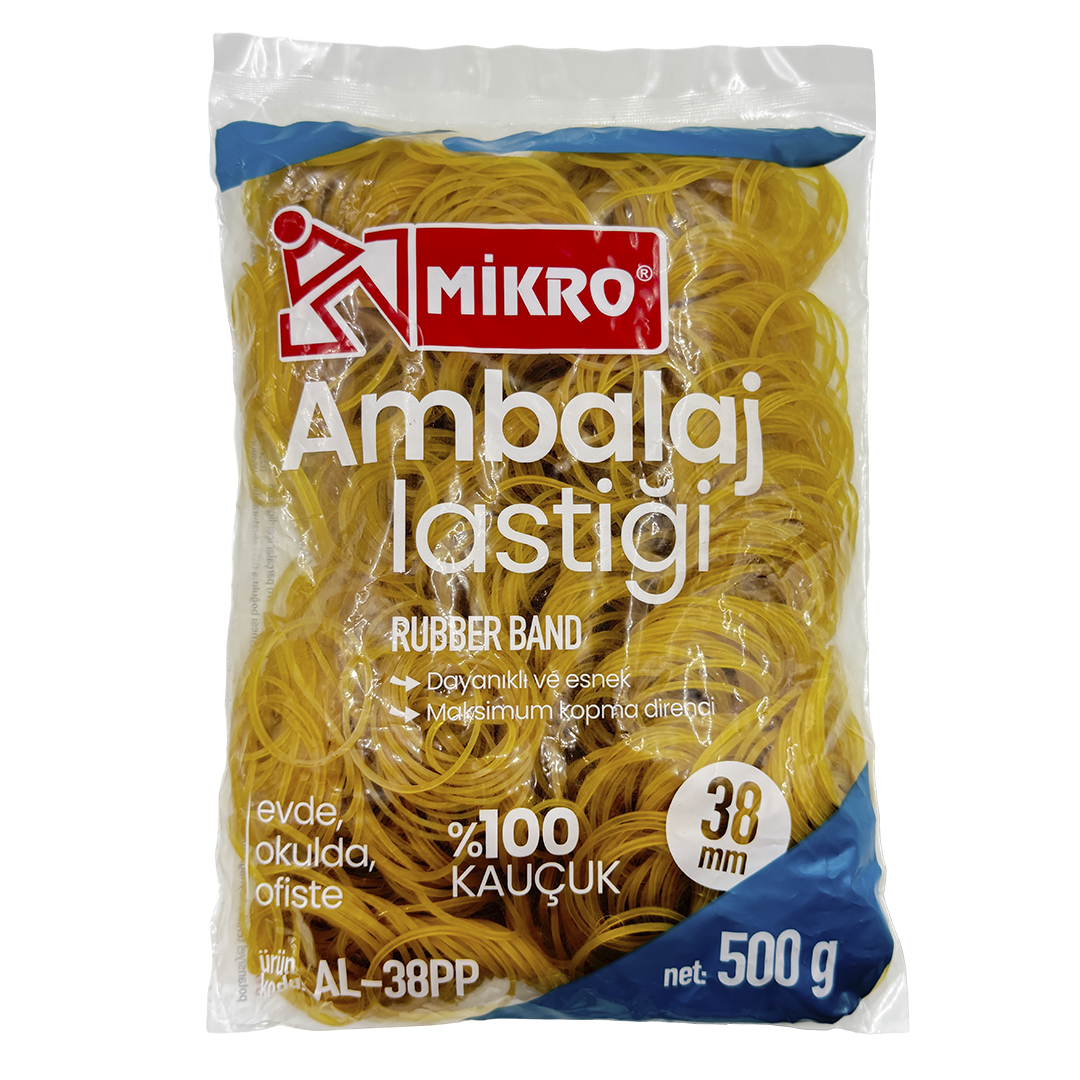 MİKRO AL-38PP AMBALAJ LASTİĞİ 38MM - 500G