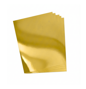 SİNGLE COLOR METALİK AYNALI  KARTON GOLD 50X70 10'LU