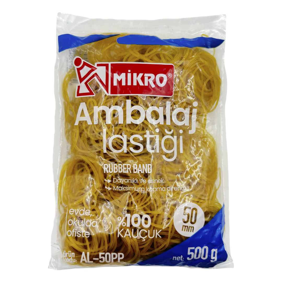 MİKRO AL-50PP AMBALAJ LASTİĞİ 50MM - 500G