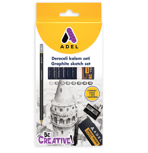 ADEL DERECELİ KALEM SETİ 6'LI PAKET