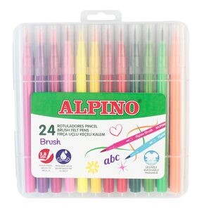 ALPINO AR-  1097 FIRÇA UÇLU KEÇELİ KALEM 24'LÜ