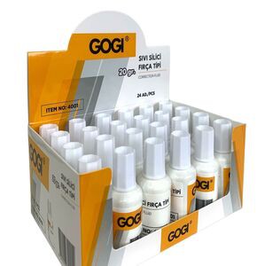 GOGI 4001 SIVI SİLİCİ FIRÇA TİPİ 20 GR 24'LÜ *24