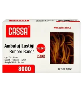 CASSA 8000 KAUÇUK AMBALAJ LASTİĞİ 50GR*225