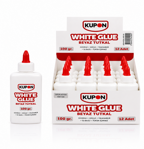 KUPON KBT-100 BEYAZ GLUE TUTKAL 100GR 12'Lİ *12