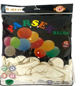 PARSEK 12 INC BALON BEYAZ 100'LÜ *40 =