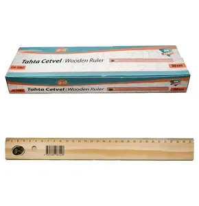 U4-1082 TAHTA CETVEL 30 CM 24'LÜ