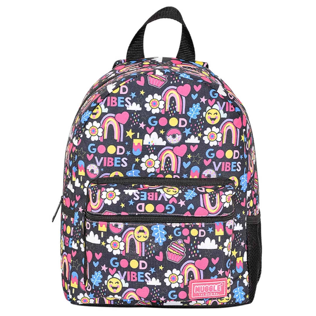 MUGGLE MU-9062 SMİLE SİYAH OKUL ÇANTASI
