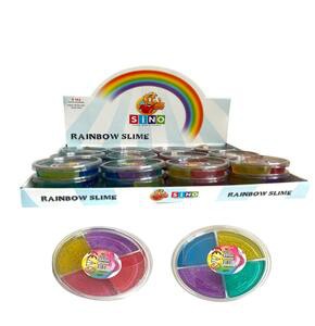 SİNO SLM0038 4 RENK RAİNBOW SLİME 100GR 36'LI
