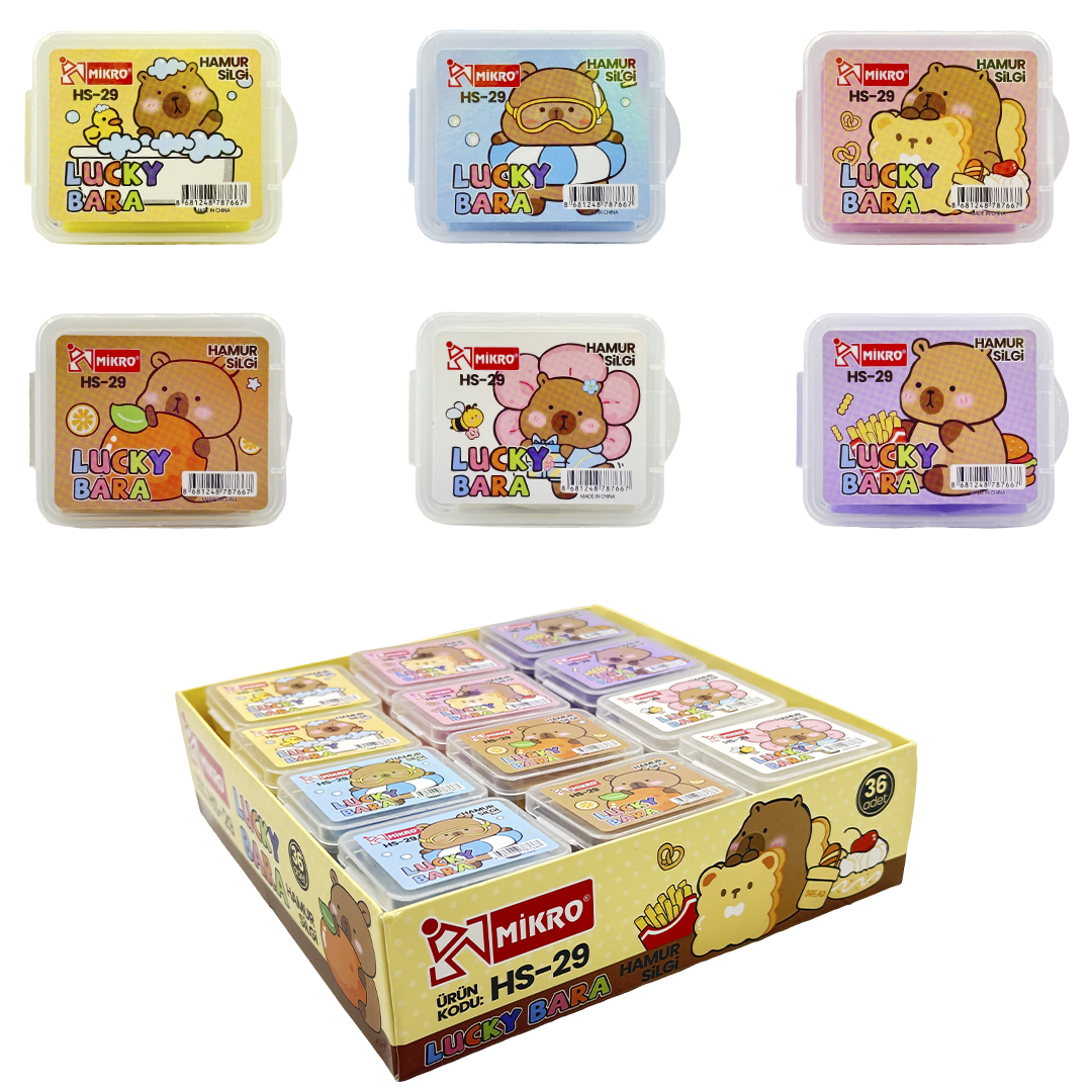 MİKRO HS-29 HAMUR SİLGİ LUCKY BARA 36LI