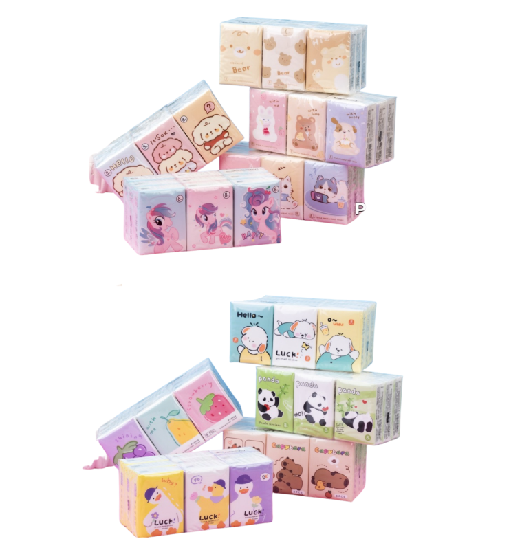 PANGO FİGÜRLÜ CEP MENDİLİ 9'LU*144