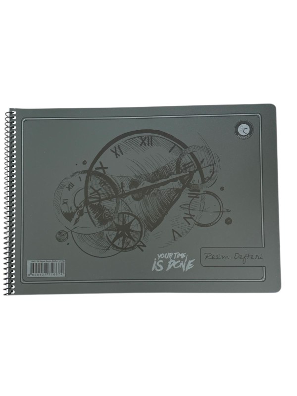 SİNGLE COLOR SPİRALLİ PP KAPAK RESİM DEFTERİ 25*35 *10