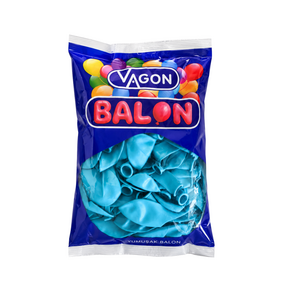 VAGON 8020 A.MAVİ BALON 100'LÜ*30