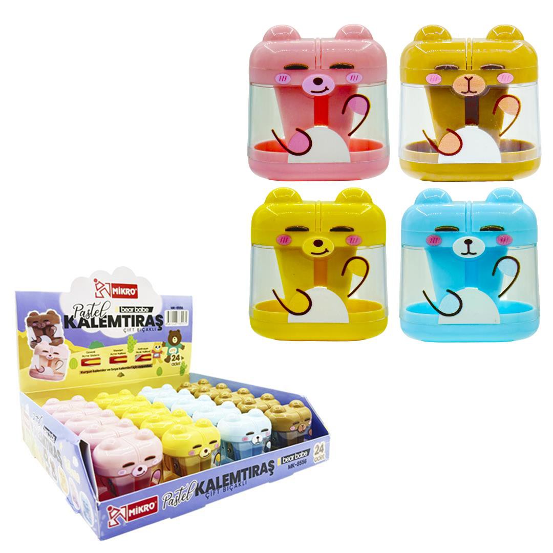 MİKRO MK-8556 KALEMTIRAŞ BEAR BABE 24LÜ