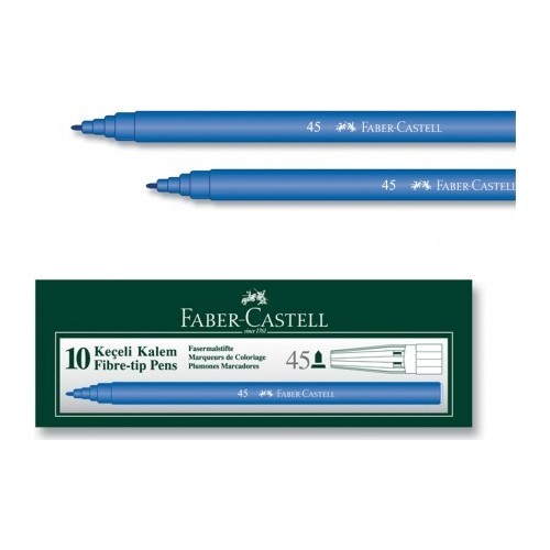 FABER C. KEÇELİ KALEM 10'LU MAVİ *200