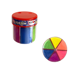 KUPON KES-109 TUZLUKLU 6 RENK TOZ SİM NEON 120GR 6'LI PAKET