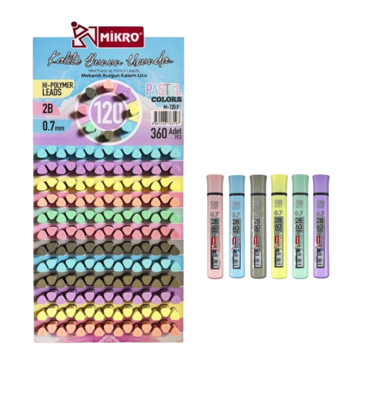 MİKRO M-120 P PASTEL KALEM UCU 360'LI MİKRO M-120 P PASTEL KALEM UCU 360'LI