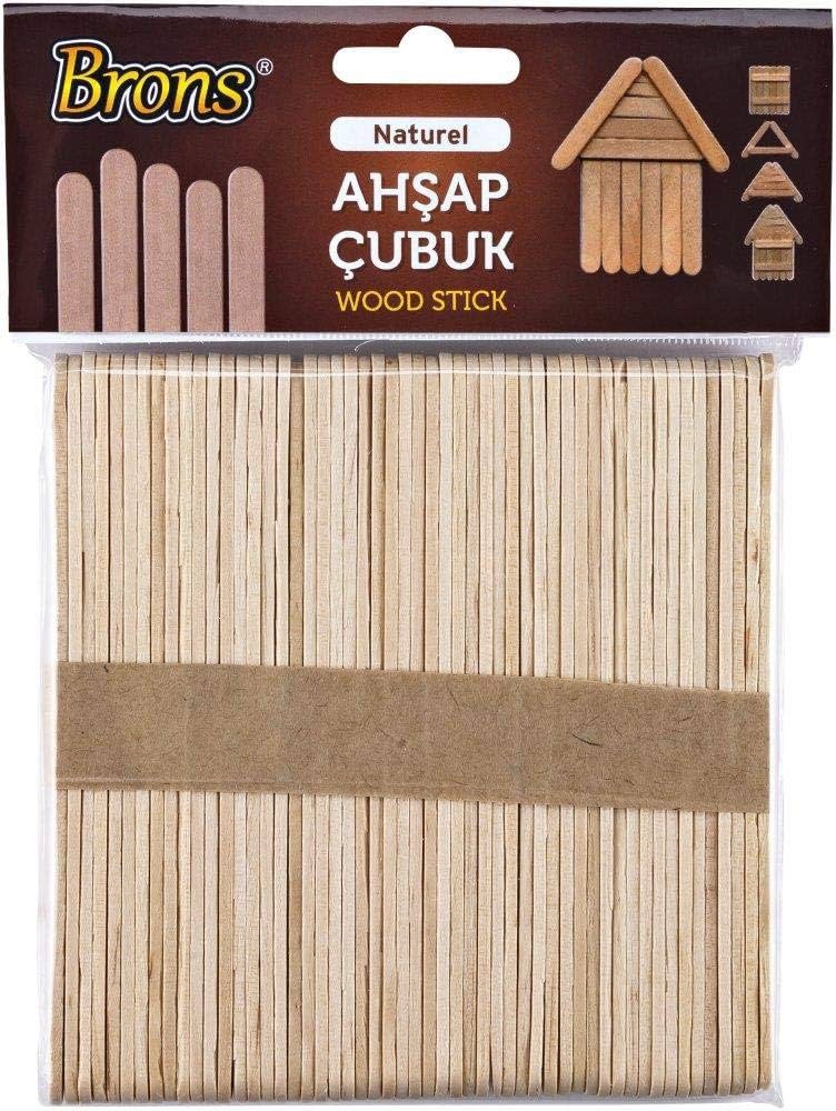 BRONS BR-901 AHŞAP DİL ÇUBUĞU NATUREL 50'Lİ*100