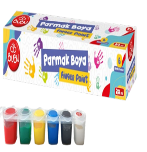 BUBU PARMAK BOYA 6 RENK 20 ML *48