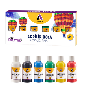 ADEL AKRİLİK BOYA  60X6 KLASİK RENKLER*30