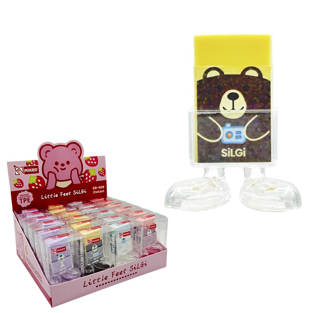 MİKRO ER-808 STRAWBERRY BEAR LİTTLE FEET  SİLGİ 24LÜ