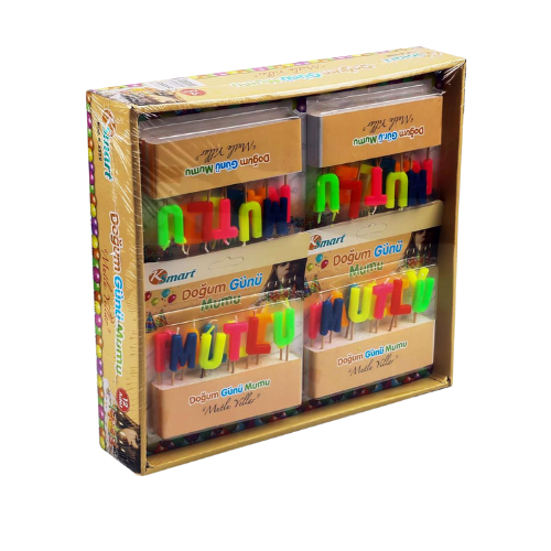FİXPOİNT K-5559 PASTA MUMU MUTLU YILLAR12'Lİ*24