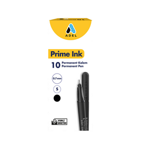 ADEL PRİME PERMANENT KALEM S SİYAH 10'LU