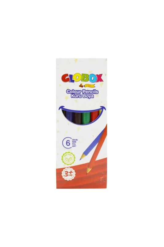 GLOBOX 3673 6 RENK KISA KURU BOYA 12Lİ