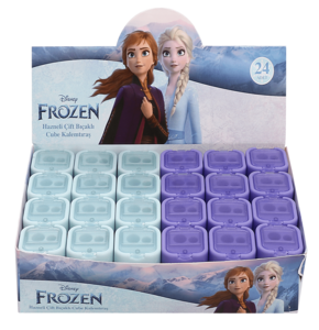 KAMP.FROZEN  HAZNELİ ÇİFT BIÇAKLI CUBE KALEMTIRAŞ WONDER-IC 24'LÜ ^*30