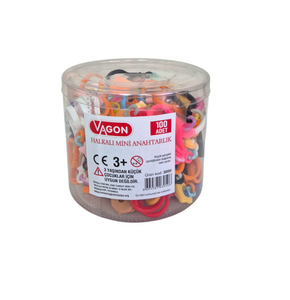 VAGON 3050 HALKALI MİNİ ANAHTARLIK 100'LÜ >