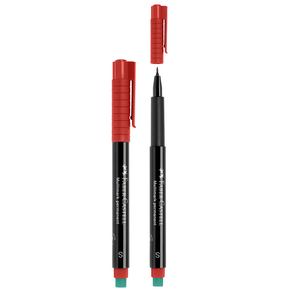 FABER C. PERMANENT KALEM (S) KIRMIZI 10'LU *36
