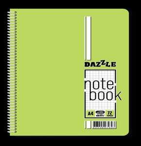 A-4 DAZZLE PASTEL SPİRALLİ PP KAPAK 60YP KARELİ *6