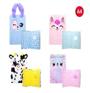 GLOBOX 3843  A4 PELUŞ DEFTER 4'LÜ