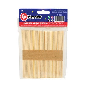 FİXPOİNT P-2760 KÜÇÜK DİL ÇUBUĞU NATUREL 12'Lİ*24