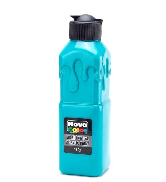 NOVA COLOR NC-1016 TURKUAZ AKRİLİK BOYA 180GR*72