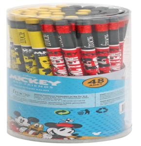 KAMP.OTTO.40840B MINNIE&MICKEY SİLGİLİ KURŞUN KALEM 48'Lİ ^