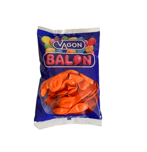 VAGON 8008 TURUNCU RENK BALON 100'LÜ