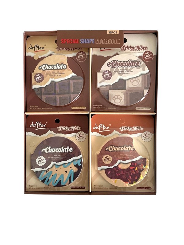 DEFFTER 4410 CHOCOLATE 105X130 YAPIŞKANLI NOT DEFTERİ 36'LI >