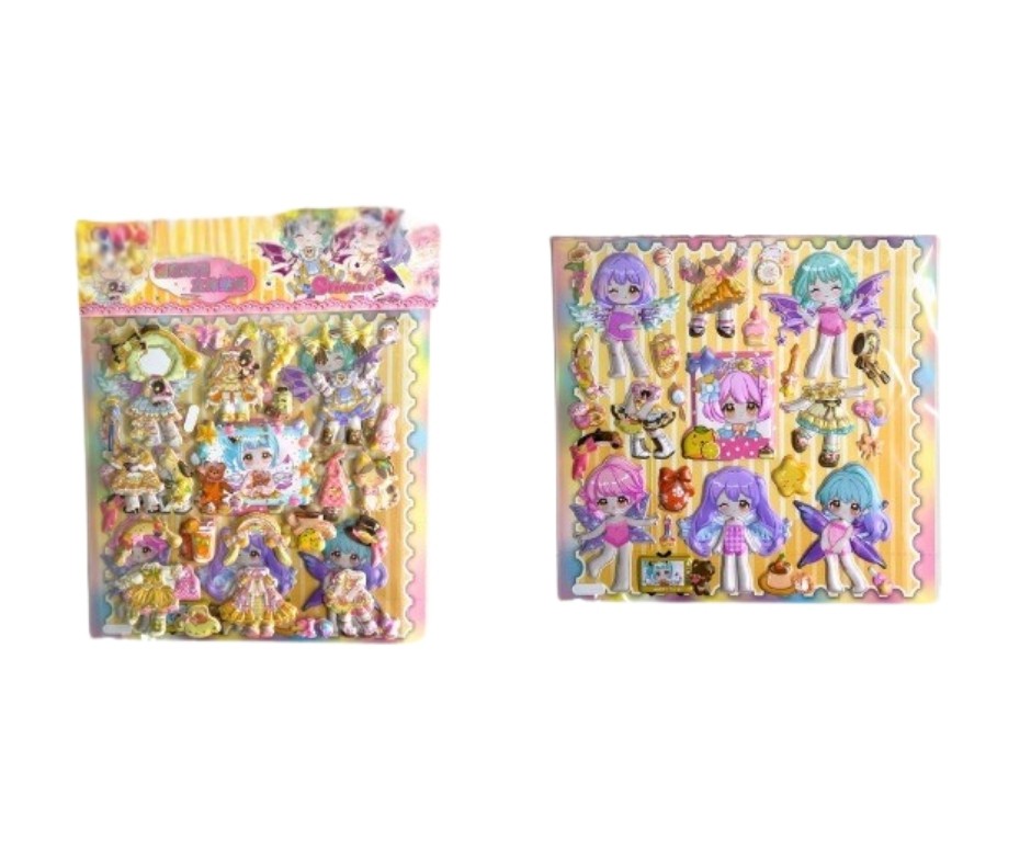 VAGON C-1606 KIYAFET GİYDİRMELİ STİCKER 10'Lİ