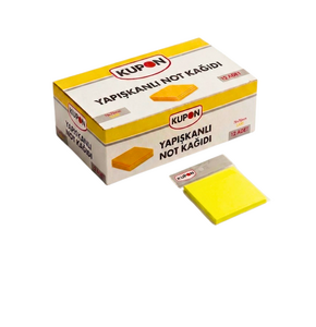 KUPON KYP-501 YAPIŞKANLI POSTİT SARI 12'Lİ *36