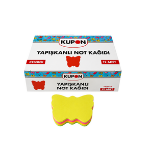 KUPON KYP-533 YAPIŞKANLI POSTİT KELEBEK 12'Lİ *36