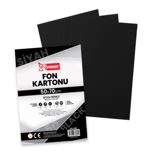 MİKRO RFK-8982 50X70 160GR SİYAH FON KARTONU 50'Lİ *20