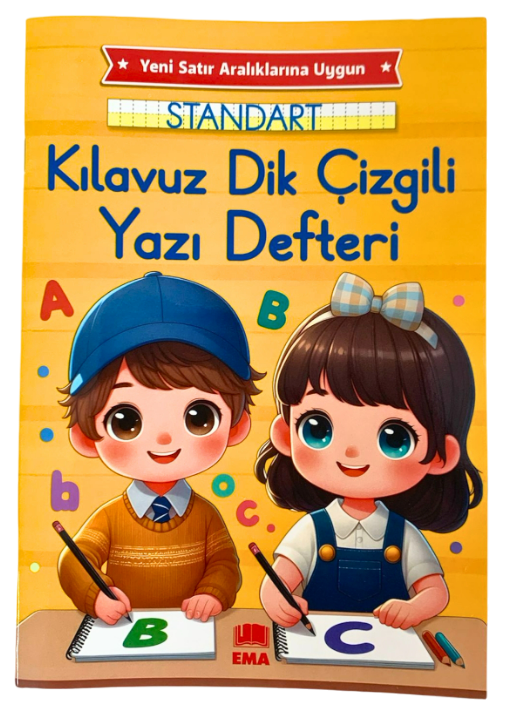 KAMP. EMA 17*24  KILAVUZ DİK ÇİZGİLİ  GÜZEL YAZI DEFTER RENKLİ*50