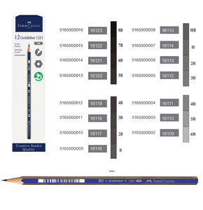 FABER C.GOLDFABER DERECELİ KALEM 6B 12'Lİ