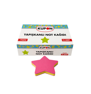KUPON KYP-531 YAPIŞKANLI POSTİT YILDIZ 12'Lİ*36
